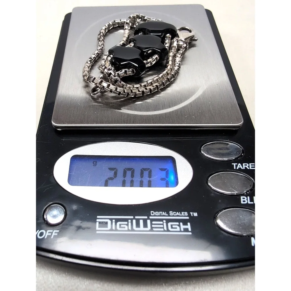 Robert Lee Morris RLM Sterling Silver 925 Black Onyx 3-Cross 7